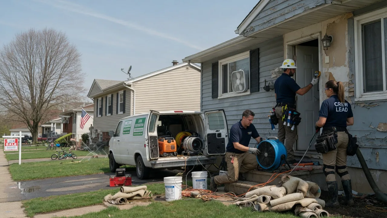 Flood Cleanup in Woodland, PA near me